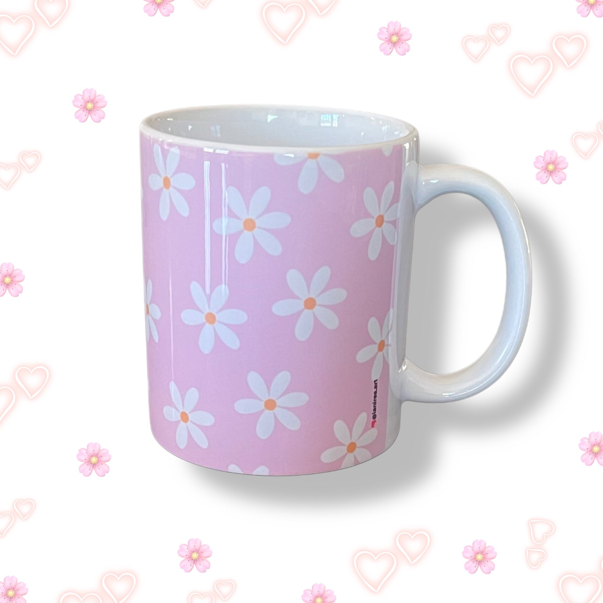 Taza Floral Rosa - Encanto Primaveral - 2