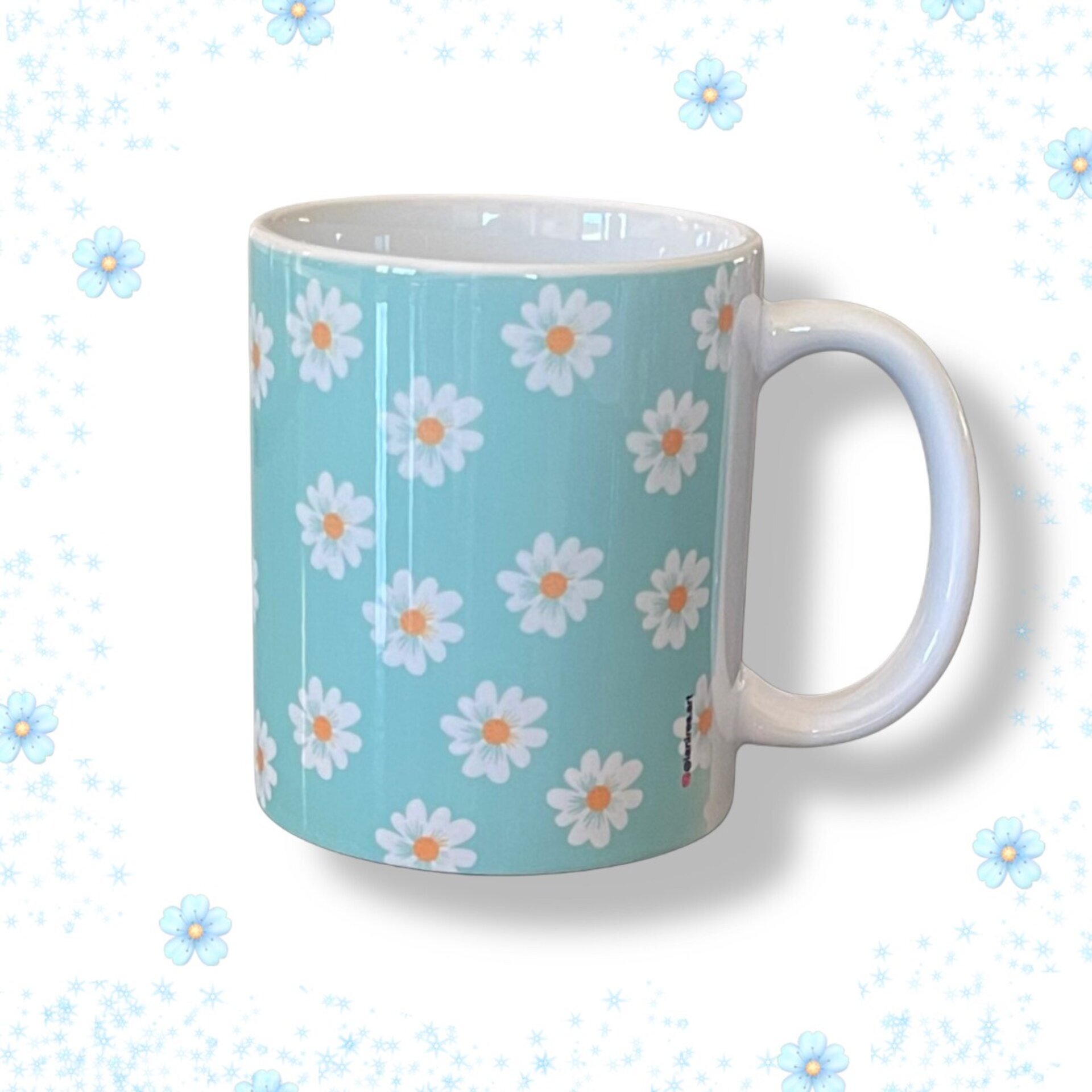 Taza Floral Celeste - Margaritas Dulces - 2