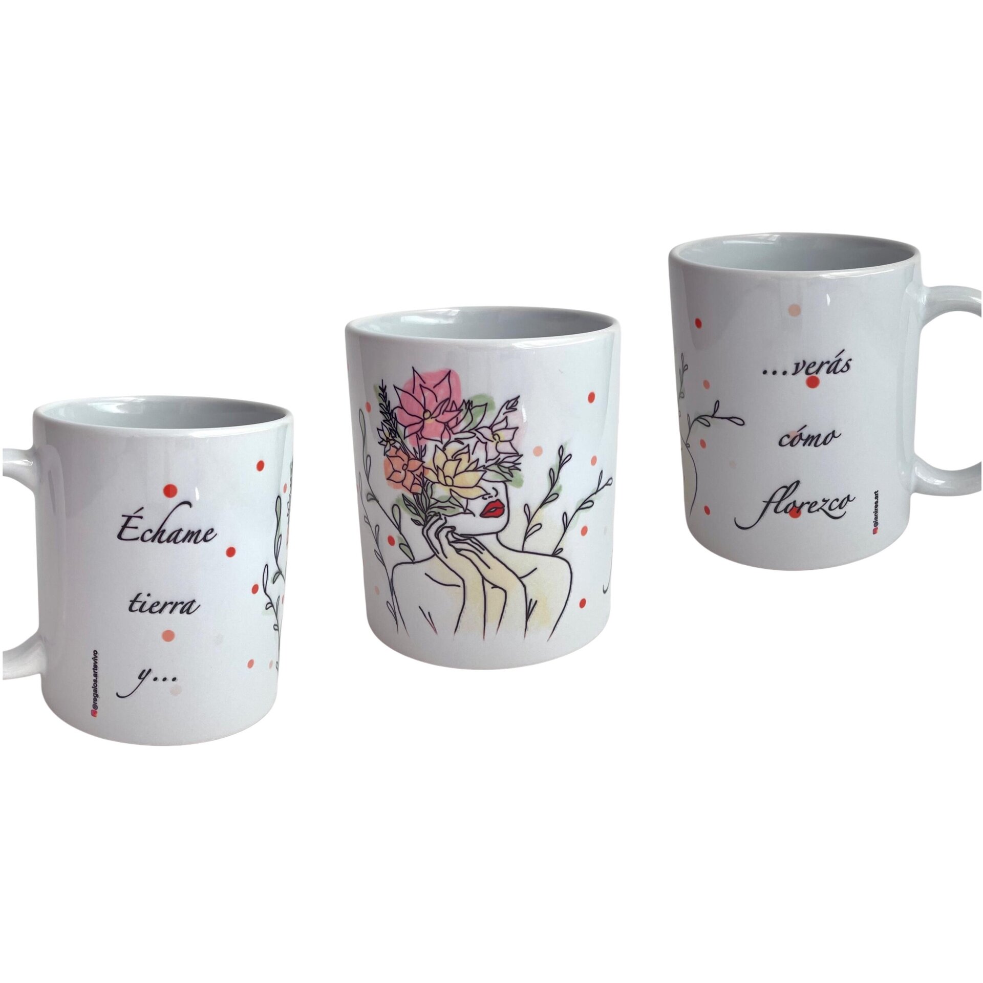 Taza "Échame tierra y verás como florezco" - 4
