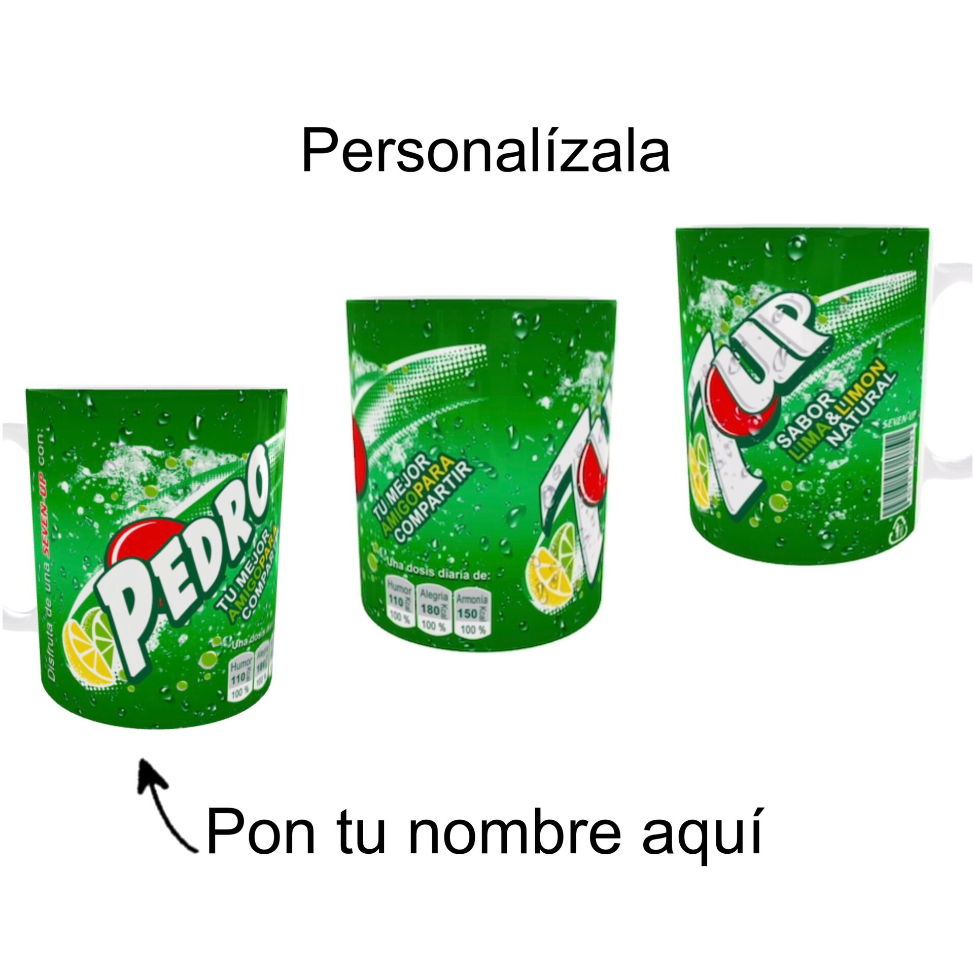 Taza 7up Personalizable - 4