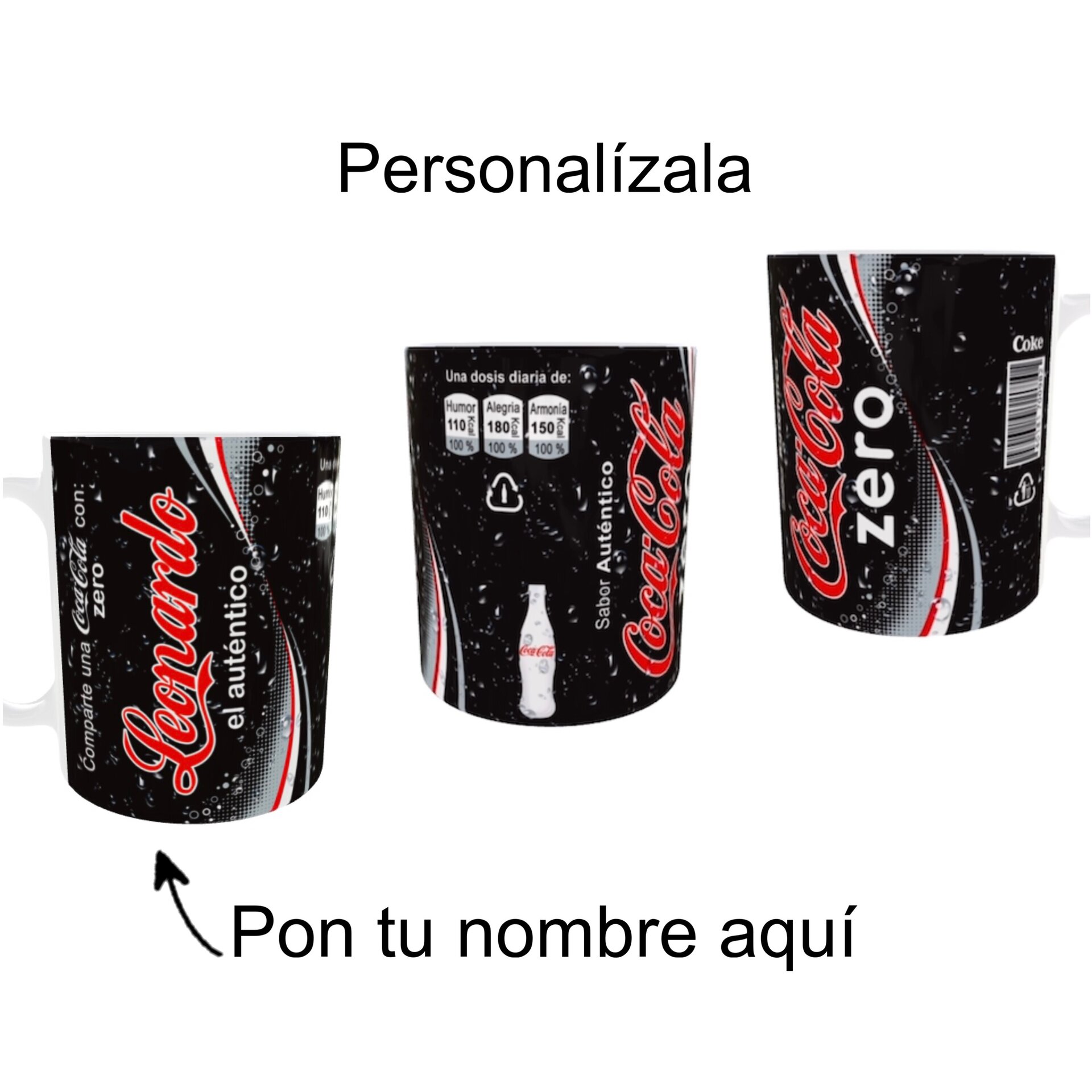 Taza Cola Cero Personalizable - 4